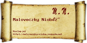 Maloveczky Niobé névjegykártya